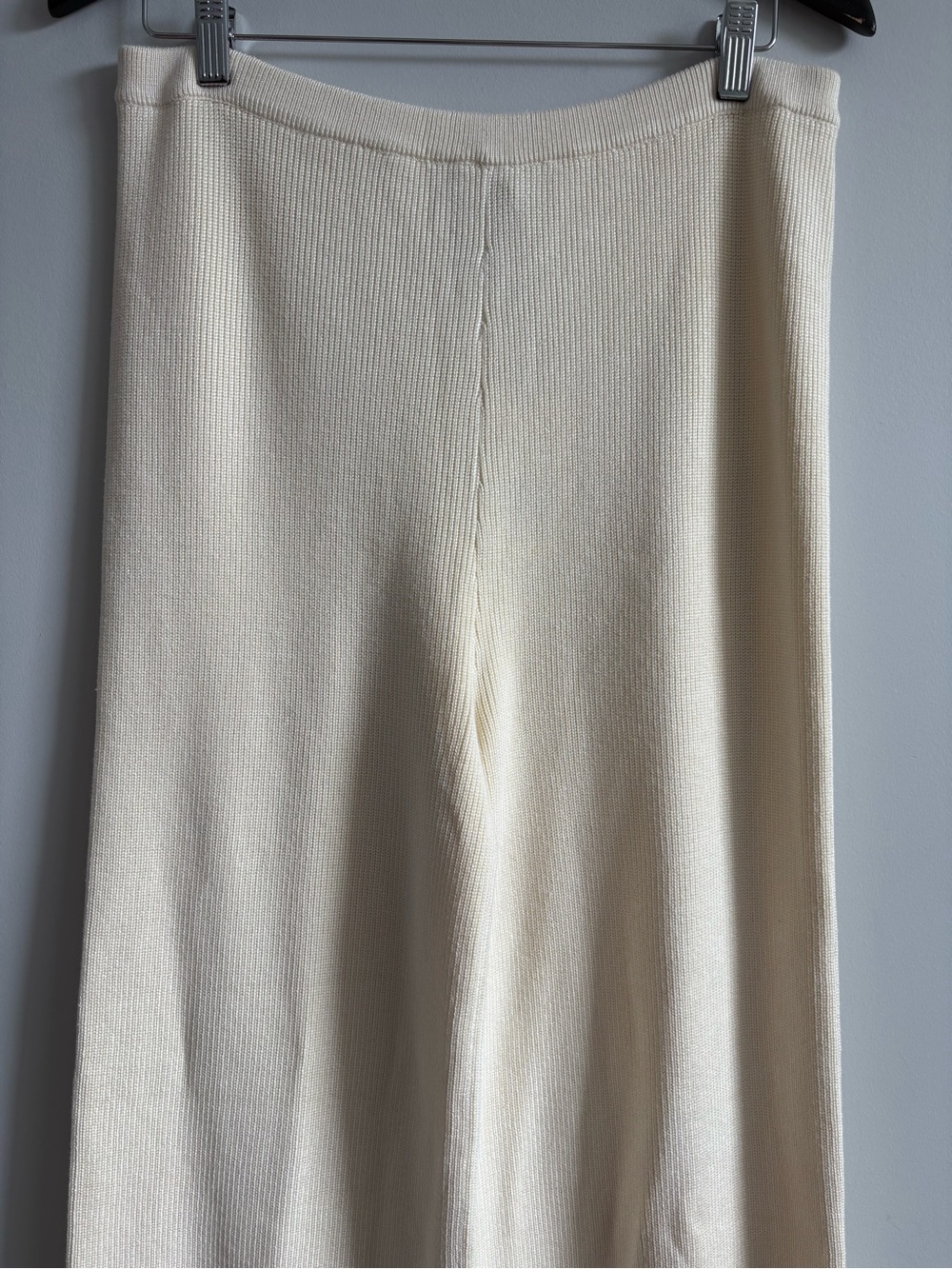 BNWT Brunette The Label Ribbed Knit Pants Cream | Size XL/2XL - Picture 6 of 7